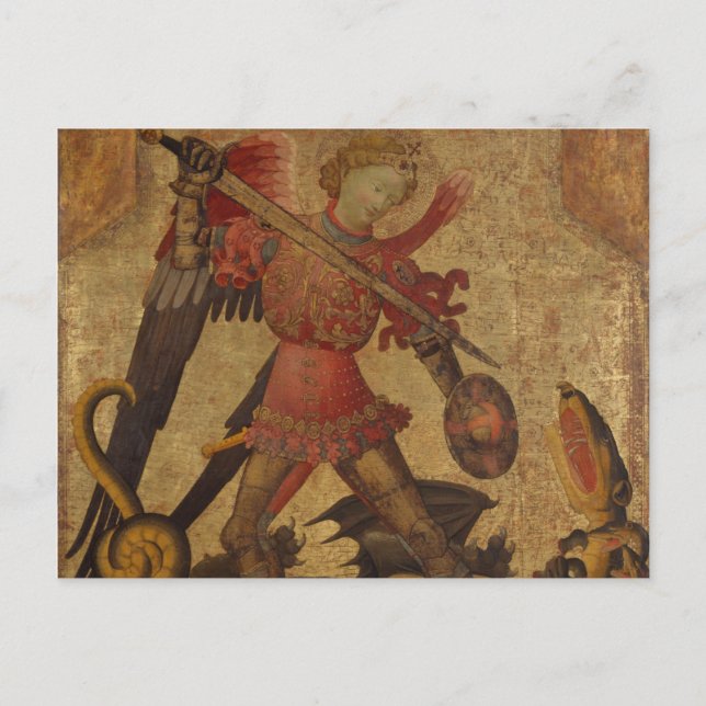 Saint Michael and the Dragon Postcard (Front)