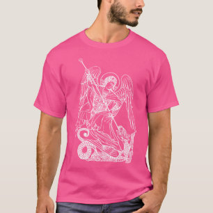 Saint Michael Archangel And The Dragon T-Shirt
