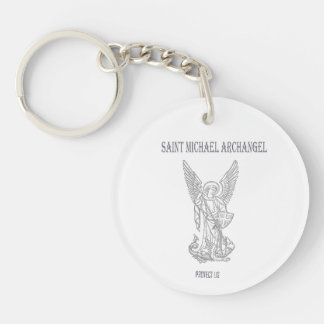 Saint Michael Archangel Key Ring