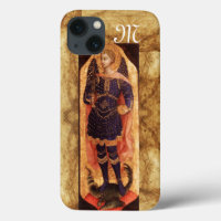 SAINT MICHAEL ARCHANGEL WITH DRAGON monogram