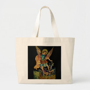 Saint Michael Blessing Tote Bag
