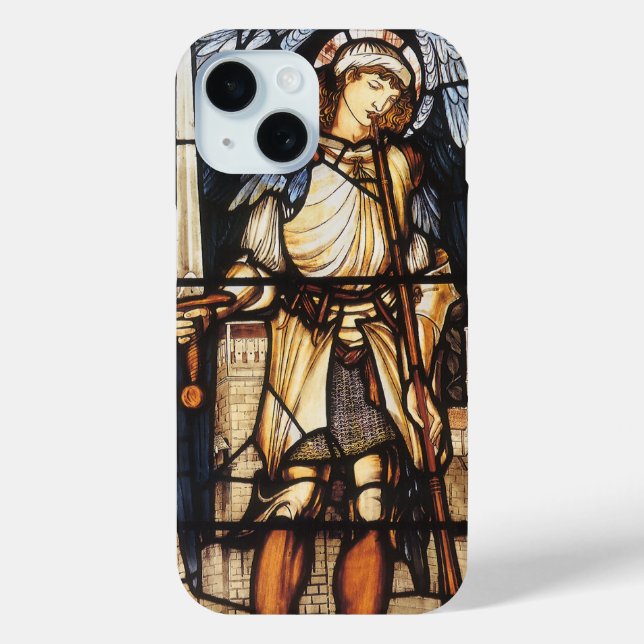 Saint Michael by Sir Edward Coley Burne-Jones Case-Mate iPhone Case (Back)
