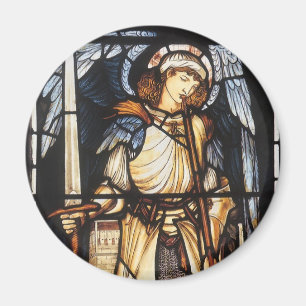 Saint Michael by Sir Edward Coley Burne-Jones Magnet