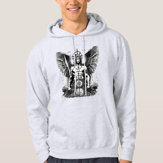 Saint Michael: Esoteric Guardian hoodie design (Front)