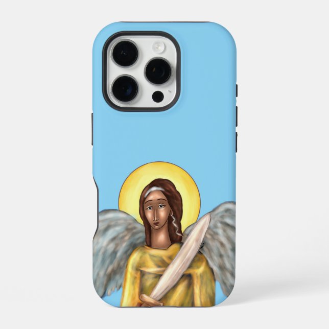 Saint Michael iPhone case (multiple sizes) (Back)