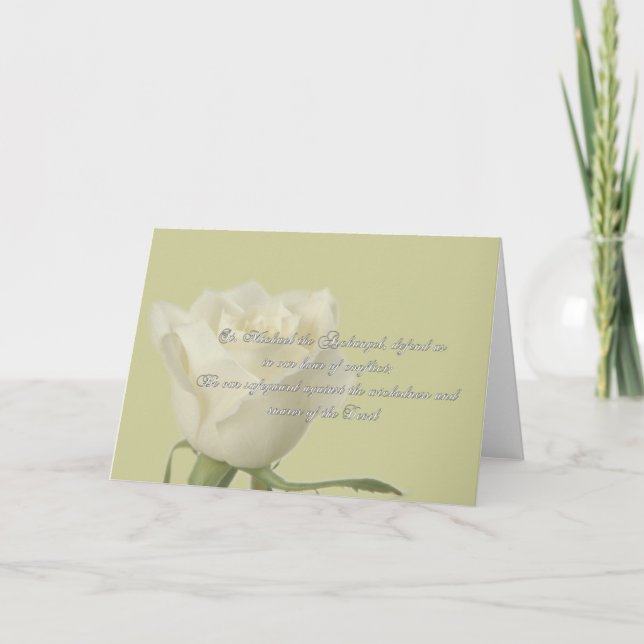 Saint Michael Prayer Holiday Card (Front)