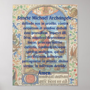 Saint Michael Prayer Print