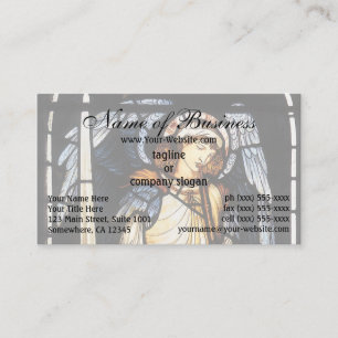 Saint Michael (stained glass) by Burne Jones Business Card