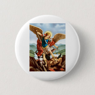 Saint Michael the Archangel 6 Cm Round Badge