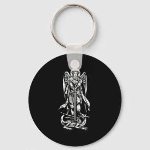 Saint Michael The Archangel Defend Us In Battle Key Ring