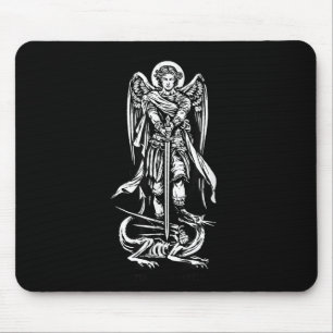 Saint Michael The Archangel Defend Us In Battle Mouse Pad