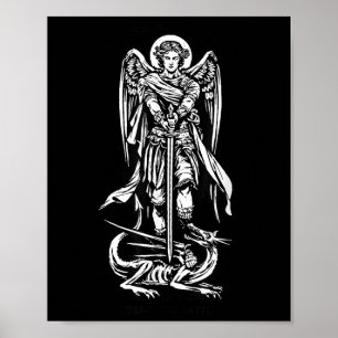 Saint Michael The Archangel Defend Us In Battle  Poster