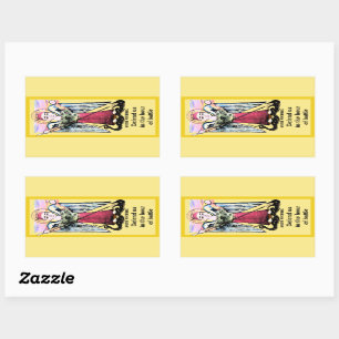 Saint Michael the archangel icon Rectangular Sticker