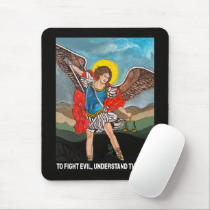 Saint Michael the Archangel Painting by Alfred Fox Mouse Pad
