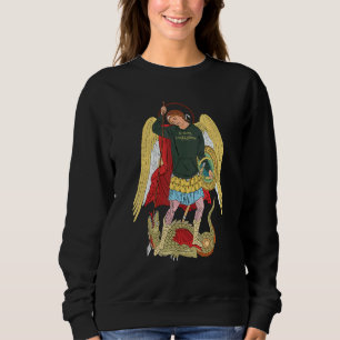 Saint Michael The Archangel Prayer Catholic Tradit Sweatshirt