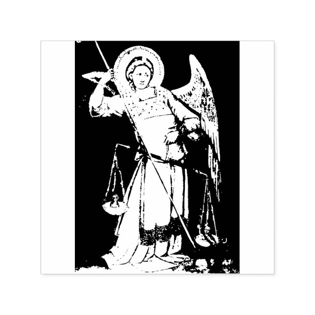 Saint Michael the Archangel  Rubber Stamp (Design)