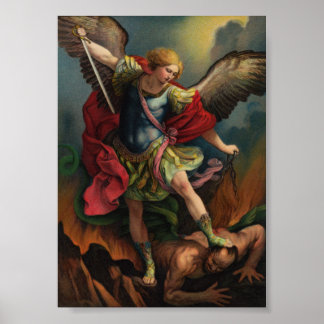 Saint Michael the Archangel Small Poster