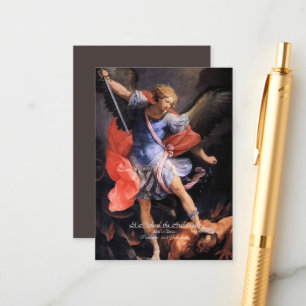 Saint Michael the Archangel with Prayer Enclosure Card