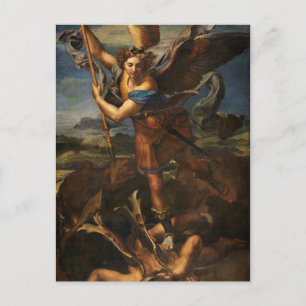 Saint Michael Vanquishing Satan Postcard