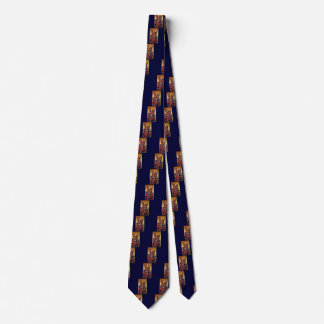 Saint Michael Vanquishing the Devil ,blue Tie