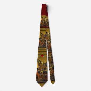 Saint Michael Vanquishing the Devil , ruby Tie