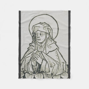 Saint Monica mother of Augustine of Hippo Fleece Blanket