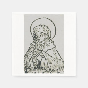 Saint Monica mother of Augustine of Hippo Napkin
