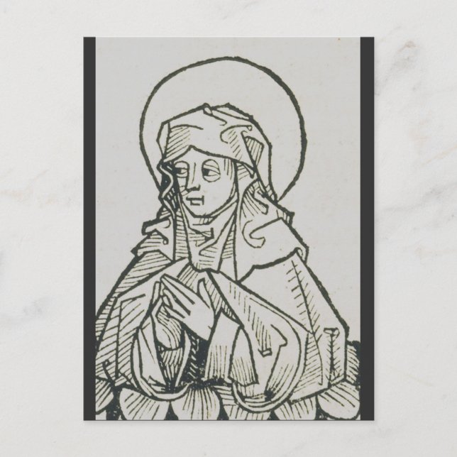 Saint Monica mother of Augustine of Hippo Postcard (Front)