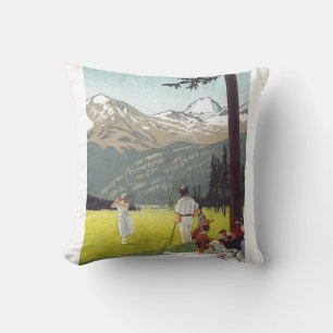 Saint Moritz by Emil Cardinaux Cushion