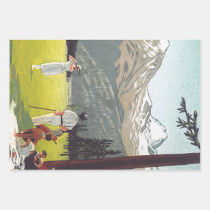 Saint Moritz by Emil Cardinaux Wrapping Paper Sheet