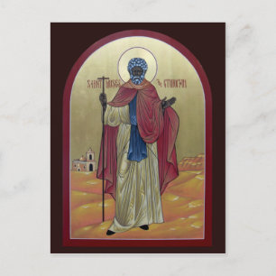 Saint Moses the Ethiopian Prayer Card