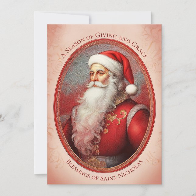 Saint Nicholas Christmas Card (Front)