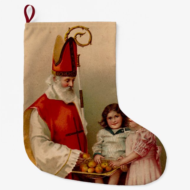 Saint Nicholas Christmas Stocking (Front)