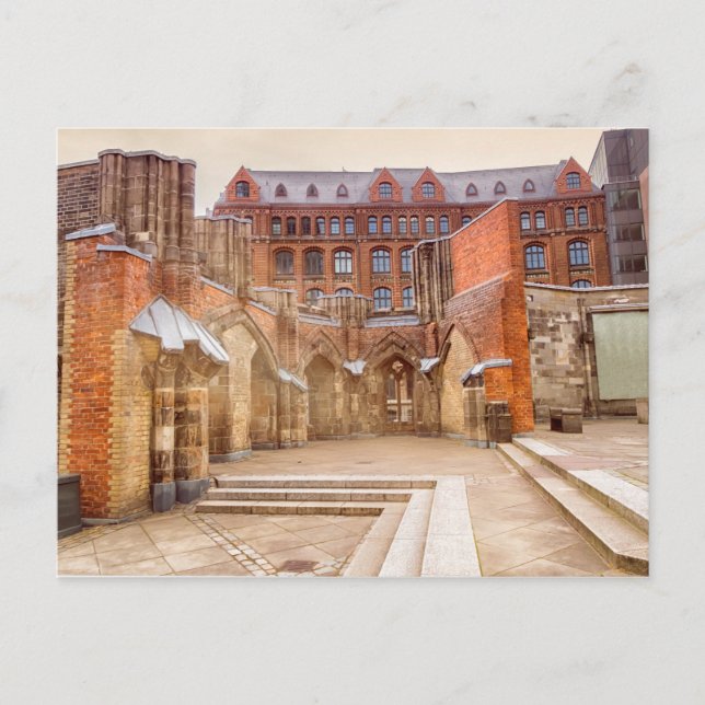 Saint Nicholas church, Hamburg, Germany Postcard (Front)