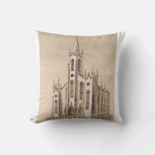 Saint Nicholas Church in  New York City Cushion