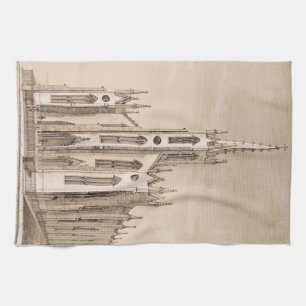 Saint Nicholas Church in New York City Tea Towel