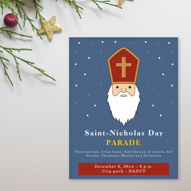 Saint Nicholas Day Parade Custom Poster (Saint Nicholas Day Parade Custom Poster)