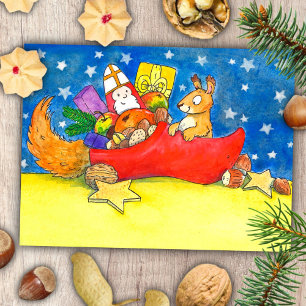 Saint Nicholas Day postcard by Nicole Janes