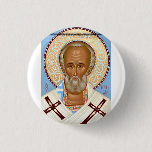 Saint Nicholas of Myra 3 Cm Round Badge