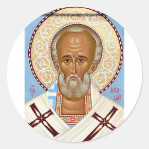 Saint Nicholas of Myra Classic Round Sticker