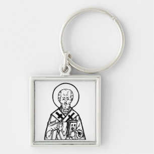 Saint Nicholas of Myra Key Ring