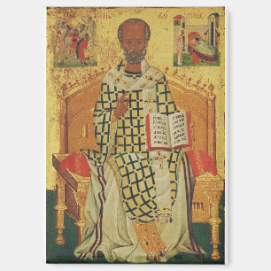Saint Nicholas of Myra Orthodox Icon Magnet