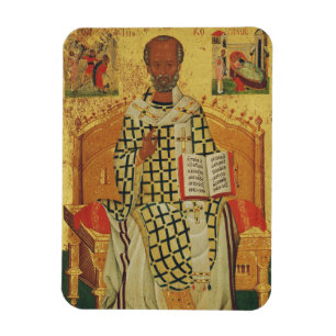 Saint Nicholas of Myra Orthodox Icon Magnet