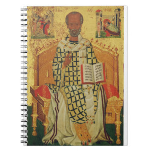 Saint Nicholas of Myra Orthodox Icon Notebook