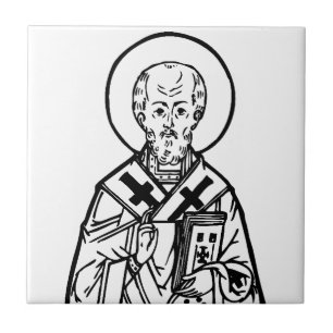 Saint Nicholas of Myra Tile