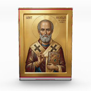 Saint Nicholas orthodox  icon Photo Block