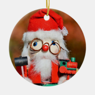 Saint Nicholas Santa Claus Nutcracker Ceramic Tree Decoration