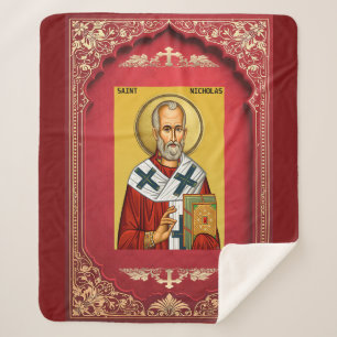 Saint Nicholas Sherpa Blanket