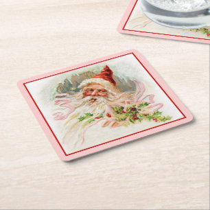 Saint Nicholas Square Paper Coaster