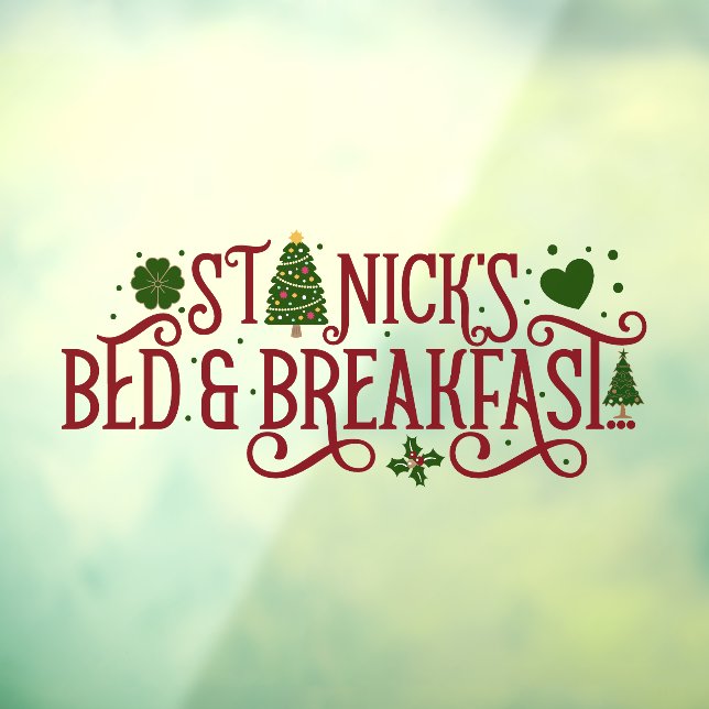 Saint Nick's bed breakfast Christmas business (Sheet 3)